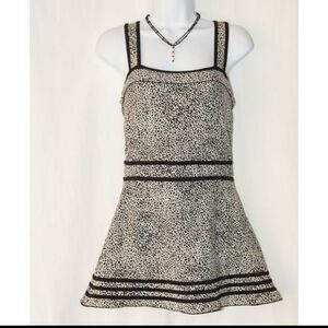 Shoreshapes Women's Animal Print swimdress One Piece Swimsuit with Skirt -sz 12